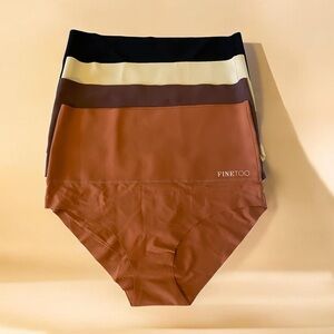 Finetoo Seamless High-Waist Briefs 4 Pack NEW